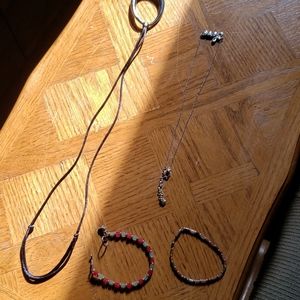 Necklace bracelet jewelry bundle